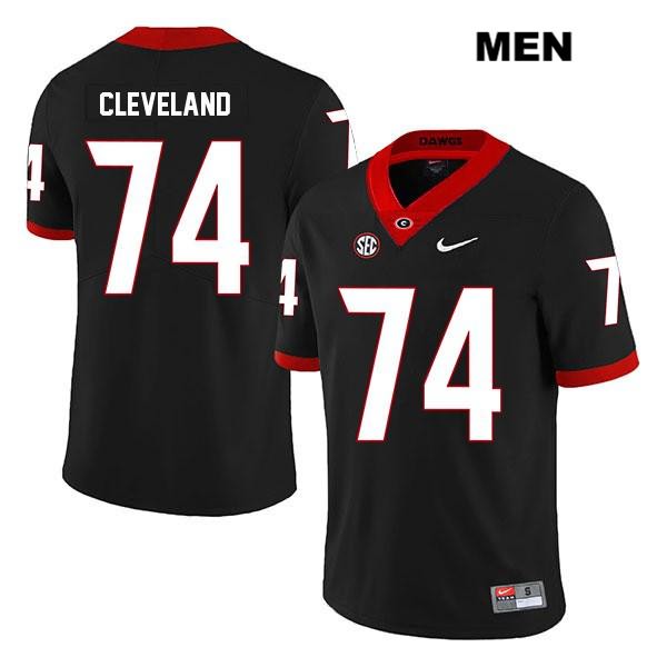 Georgia Bulldogs Men's Ben Cleveland #74 NCAA Legend Authentic Black Nike Stitched College Football Jersey MWQ7256RW